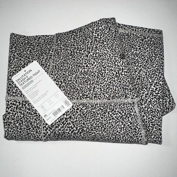 NWT Athleta Salutation Stash Pocket II Textured 7/8 Tight Leggings Size 2X - Picture 4 of 11